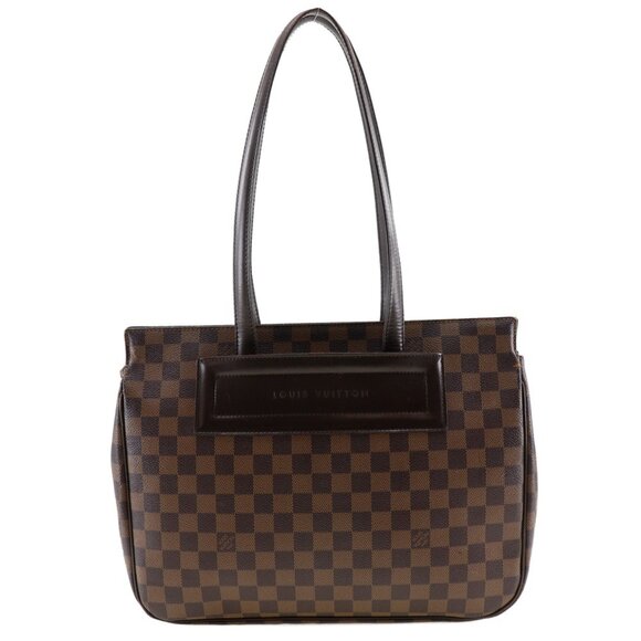LOUIS VUITTON Parioli PM Tote Bag N51123 Damier Canvas Made in France 1999 Br... - Picture 1 of 10